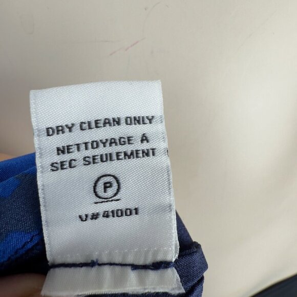 DIANE VON FURSTENBERG Cordelia 100% Silk Abstract Blue Print Short Sleeve sz - Picture 9 of 9